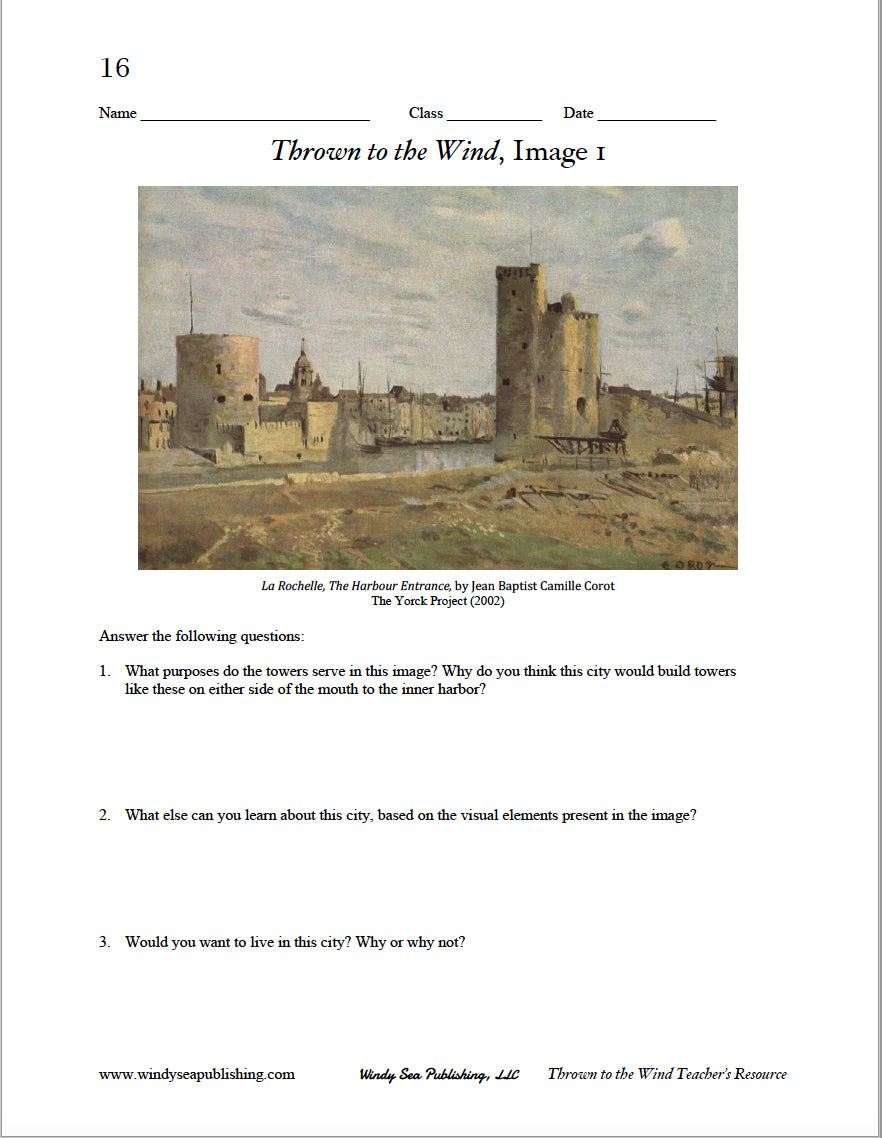 Teacher Resource for Thrown to the Wind